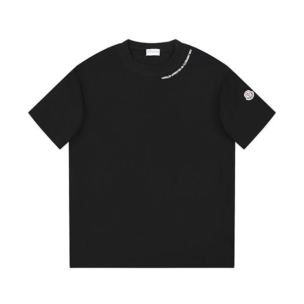 Moncler logo lettering short sleeve T-shirt fake moe54158 Moncler logo lettering short sleeve T-shirt fake moe54158