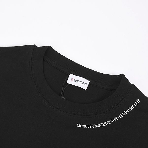 Moncler logo lettering short sleeve T-shirt fake moe54158