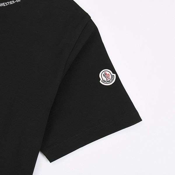 Moncler logo lettering short sleeve T-shirt fake moe54158