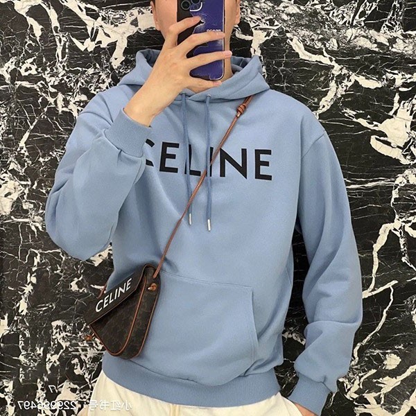 Celine Loose Hoodie Replica / Cotton Fleece 2Y321670Q05WL