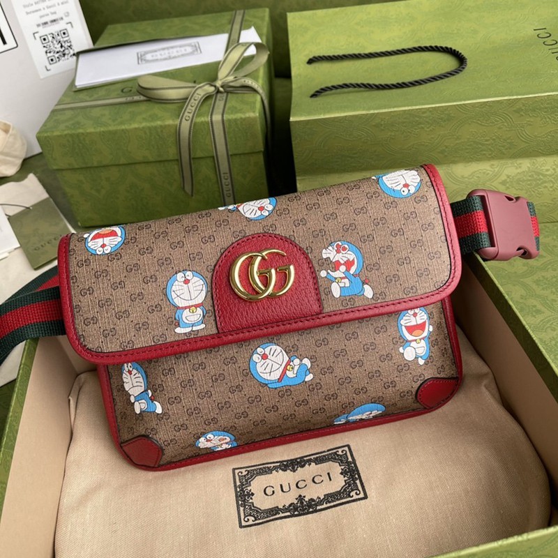 Rare Gucci x Doraemon collaboration belt bag replica 647817 2TJBG 8587