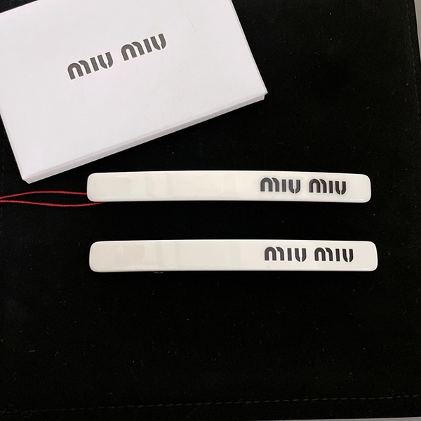 Easy to use Miu Miu Plex replica barrette with logo hair clip myu71756
