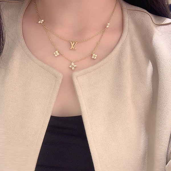 Popular? [Louis Vuitton] Collier? LV Floragram Necklace Replica M00981