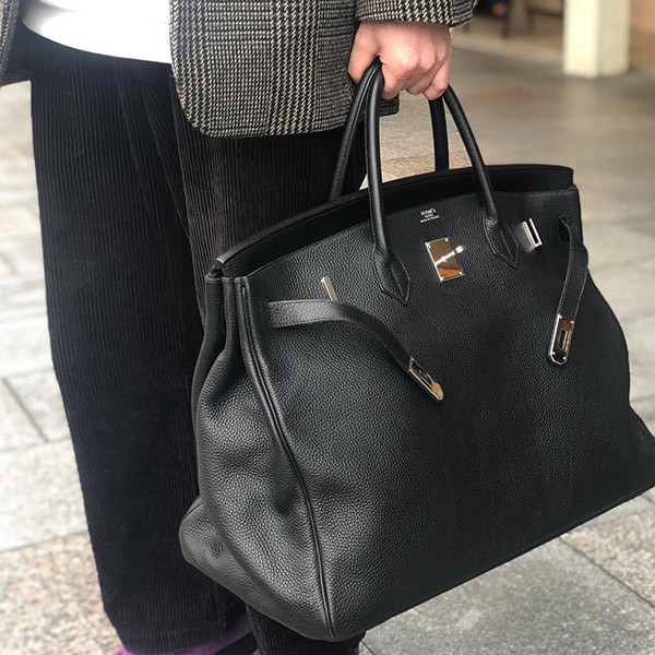 Hermes Birkin 50 Replica Handbag Taurillon Clemence H Stamp Silver Metal Fittings erv95587 Hermes Birkin 50 Replica Handbag Taurillon Clemence H Stamp Silver Metal Fittings erv95587