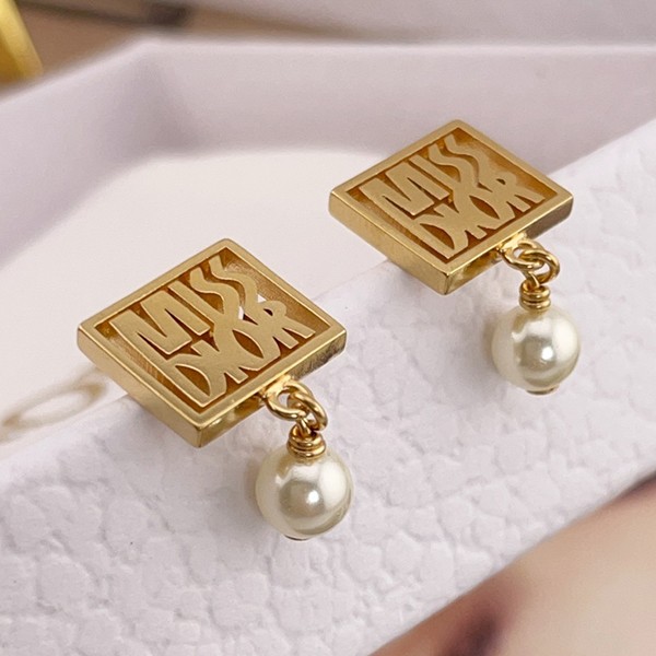 ★Safe shipping with tracking Dior Miss Dior earrings gold knockoff den38887