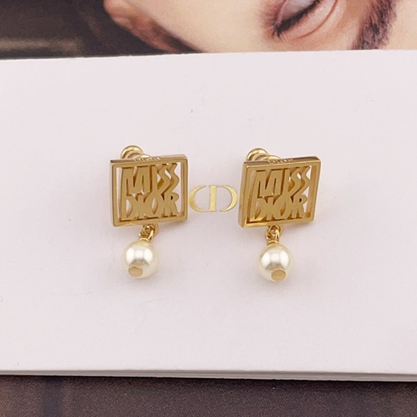★Safe shipping with tracking Dior Miss Dior earrings gold knockoff den38887