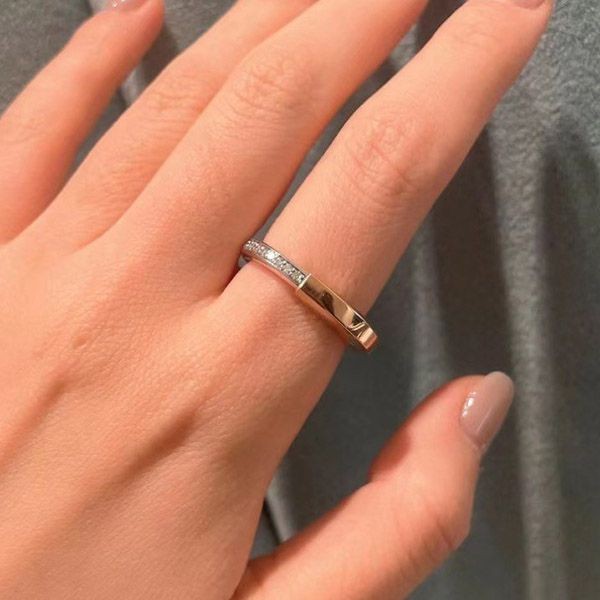 ☆Super popular☆Tiffany Rock Ring Fake Diamond Tiu52293