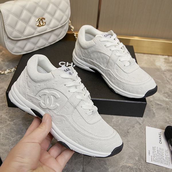 Boutique Chanel Suede CC Logo Black Sneakers Replica shi19434 Boutique Chanel Suede CC Logo Black Sneakers Replica shi19434