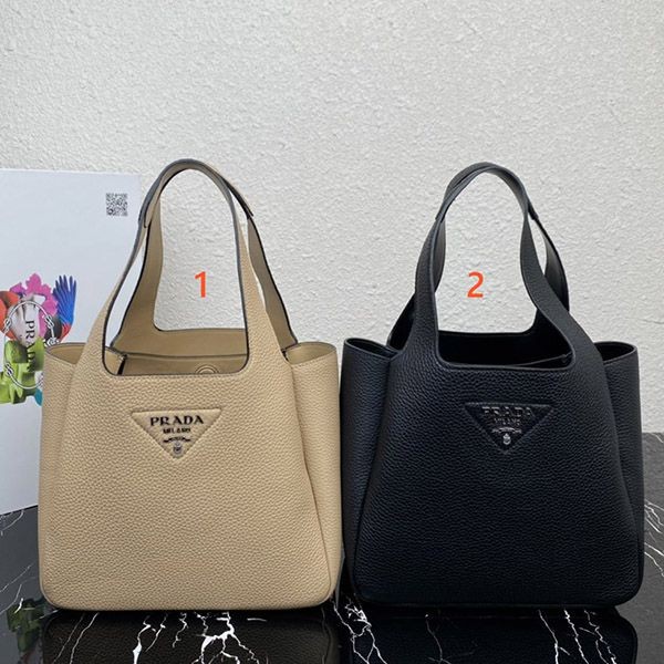 Hard to find Prada medium leather tote replica pup24605