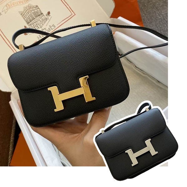 Hard to find replica Hermes Constance 14 gold/silver hardware erm83866
