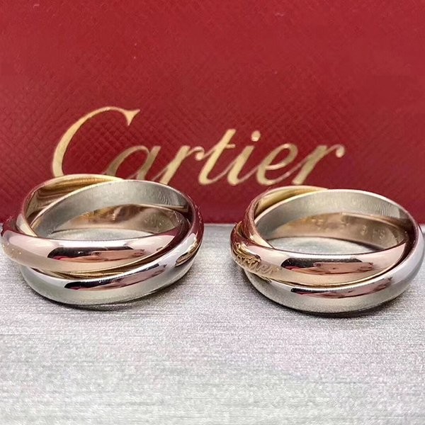 Sold out popular ☆ Elegant Cartier Trinity ring fake B4052700