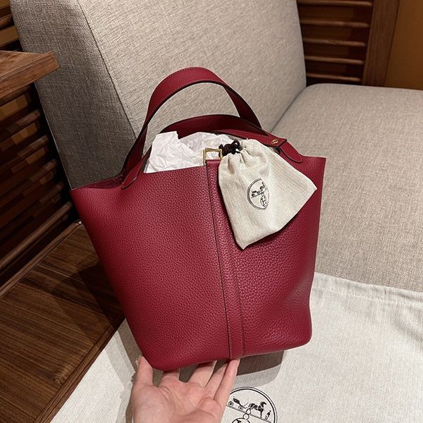 Free shipping Hermes handbag replica Picotin Lock 18 Bordeaux eru14569