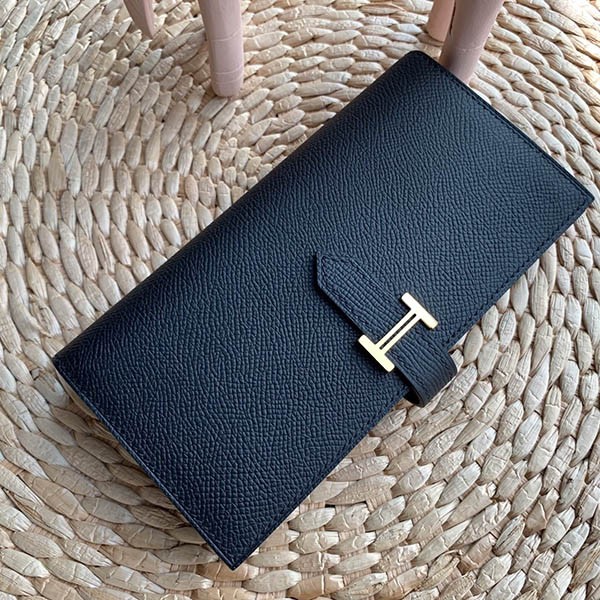 n-grade recommended Hermes Bearn Souffle fake Black Veau Madame Gold hardware erz60174
