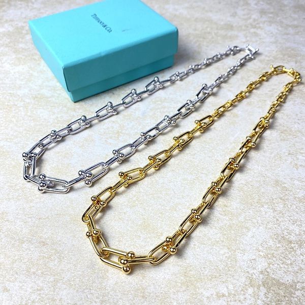 Eye-catching color Tiffany Hardware necklace replica in two colors Tiz80210 Eye-catching color Tiffany Hardware necklace replica in two colors Tiz80210