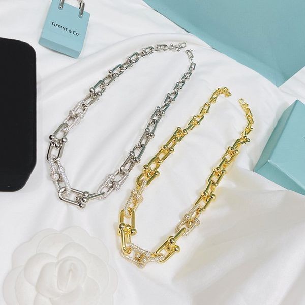 Tiffany Hardwear Necklace Replica with Tracking 2 Colors Tib78868