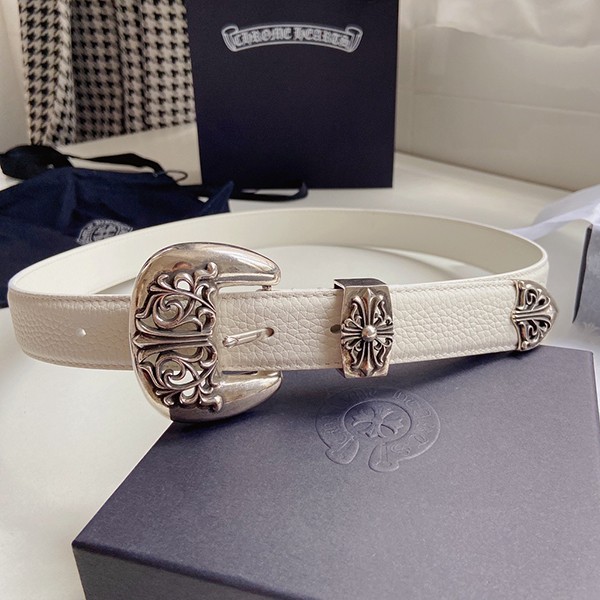 Love at first sight? Chrome Hearts Classic 4PC Belt Leather Grade N Kub27423