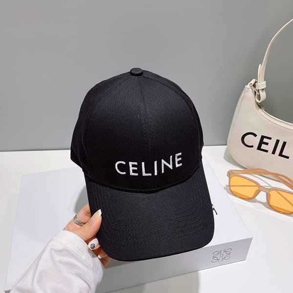 Rare Celine Replica Baseball Cap / Cotton Black 2AUA1242N38NO Rare Celine Replica Baseball Cap / Cotton Black 2AUA1242N38NO