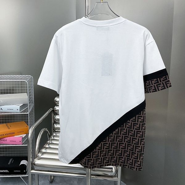 Nice Fendi White Jersey T-shirt Replica fey08198