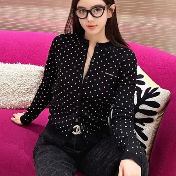 Easy to use Miu Miu replica polka dot viscose cardigan myi91859