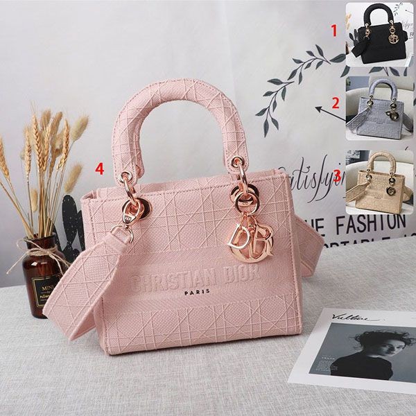 Stylish Dior LADY D-LITE Cannage fake medium bag det41338