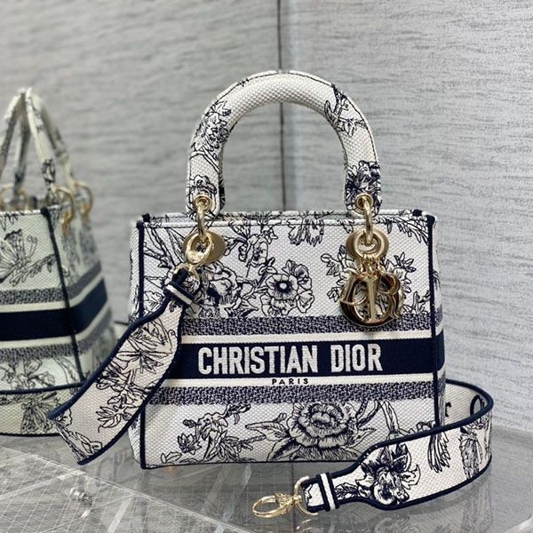 Express delivery Lady Dior replica LADY D-LITE medium bag ded09898