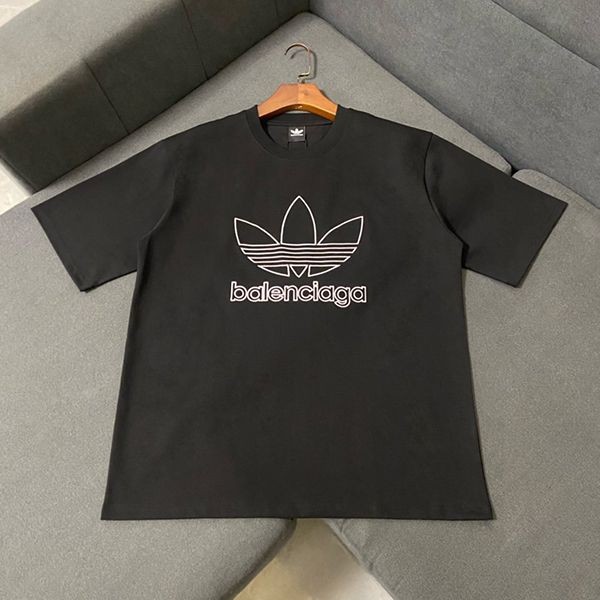 Hard to find ★ BALENCIAGA x Adidas replica ★ Oversized T-shirt Black baa55722