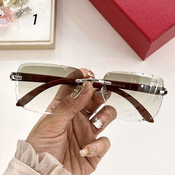 Rare Cartier Replica Oval Glasses Unisex 6 Colors kac47986
