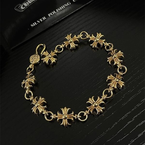 CHROME HEARTS Tiny E CH Bracelet 12 Link 22K Kud73394 CHROME HEARTS Tiny E CH Bracelet 12 Link 22K Kud73394