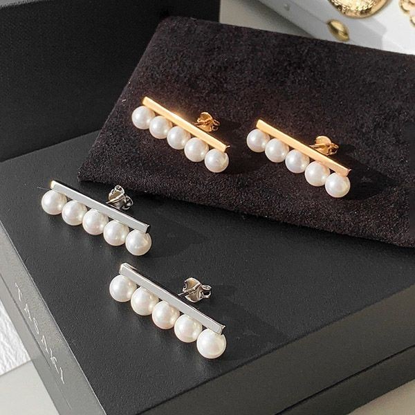 [Great Deal] Tasaki Replica Balance Plus Earrings 2 Colors Tan77096