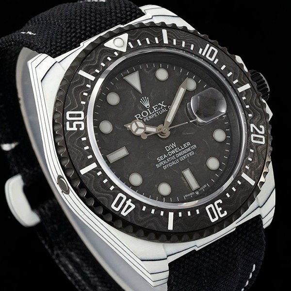 Hard to find Rolex DiW replica white quartz Sea-Dweller