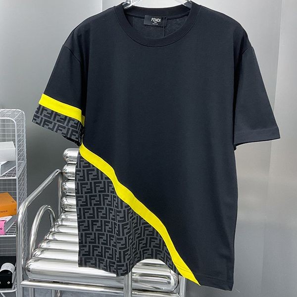 Rare Fendi Black Jersey T-shirt Fed37488 Rare Fendi Black Jersey T-shirt Fed37488