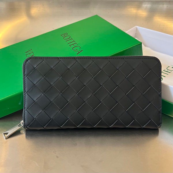 Sold Out Bottega Veneta Intrecciato Zip Around Wallet Replica Bow80765