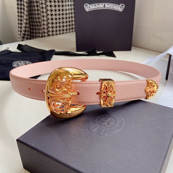 ☆Super popular☆Chrome Hearts Classic 4PC Belt Leather Replica Kuc12481