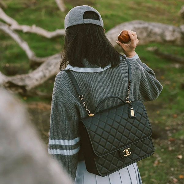 [New and cute?] Replica Chanel backpack in caviar calfskin AS3662