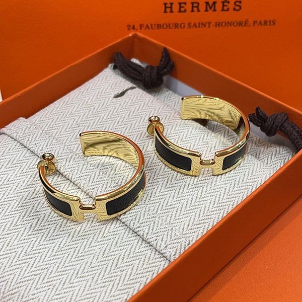 Extremely rare! [Simple and stylish] Hermes earrings replica Olympe erp08005