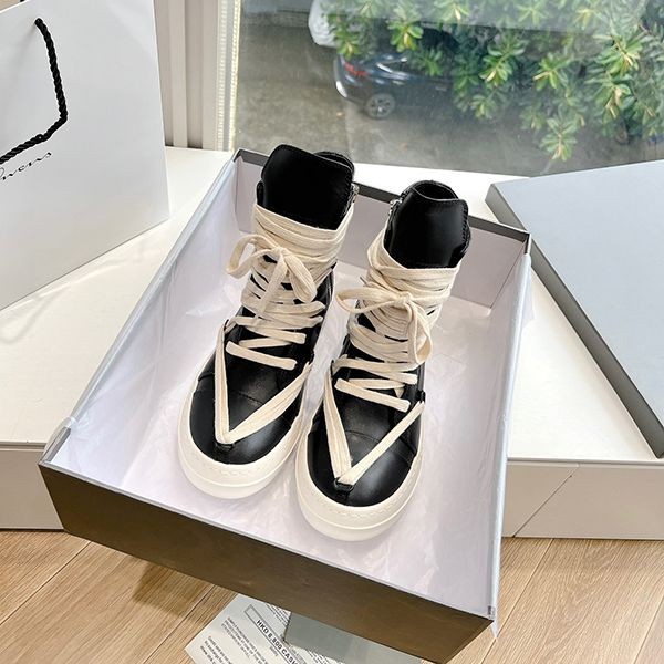 Limited edition rare? Rick Owens fake Megalace Ramones sneakers riu63290