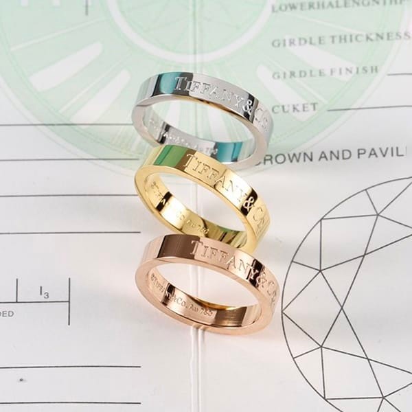 Hard to find fake Tiffany 1837 Interlocking Circle Ring in 3 colors Tiv80052