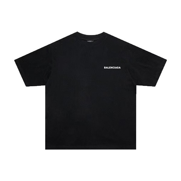 High quality Balenciaga T-shirt copy cotton & black ★ unisex bap85221
