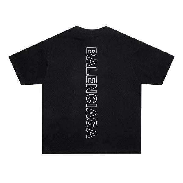 High quality Balenciaga T-shirt copy cotton & black ★ unisex bap85221