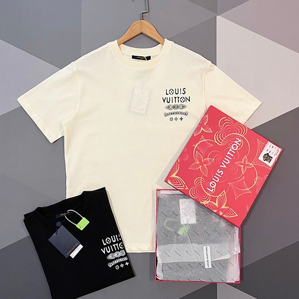 Louis Vuitton Chrome Hearts Collaboration T-shirt Replica vux12513