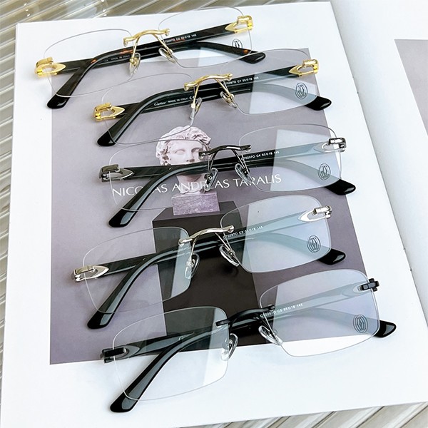 Hard to find Cartier replica oval glasses unisex 5 colors kai55261