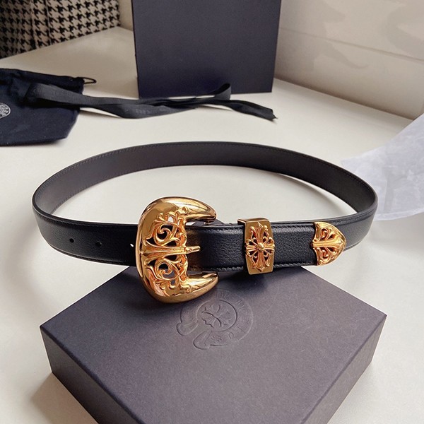 Extremely rare! Chrome Hearts Classic 4PC Belt Leather Replica Kue55917