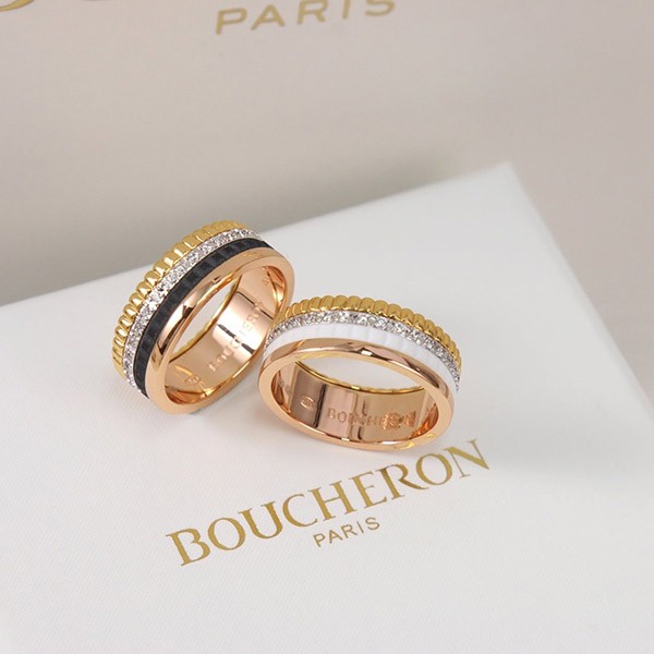 Very popular: Boucheron replica Quatre Classic diamond ring small 2 colors JRG00627
