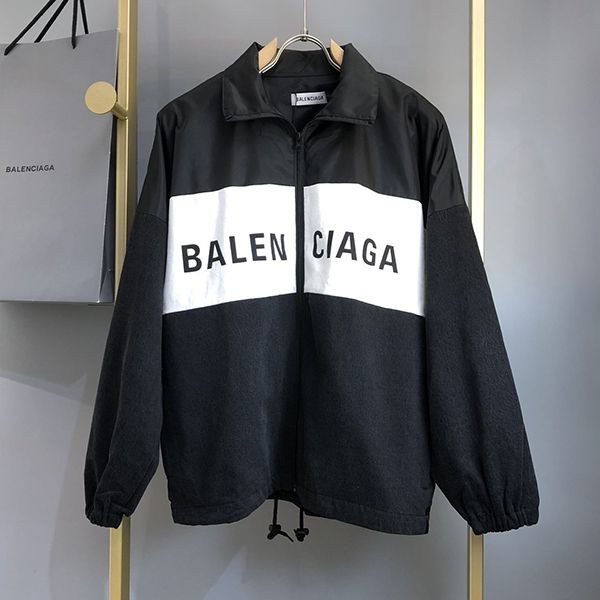 Autumn/Winter Sale: Balenciaga Logo Zip-up Jacket, Neon Grey, Replica bai84109