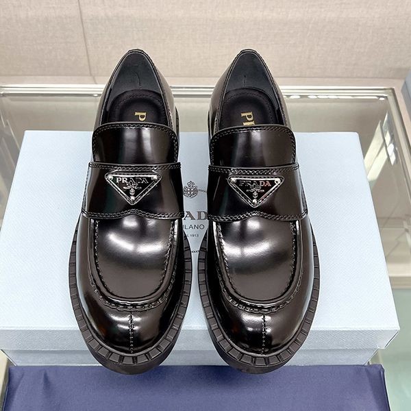 Prada Monolith Copy Brushed Leather Loafers Very Popular!! New Colors pux54209 Prada Monolith Copy Brushed Leather Loafers Very Popular!! New Colors pux54209