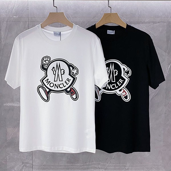 23SS☆Moncler replica logo cotton crew neck T-shirt in 2 colors 23SS☆Moncler replica logo cotton crew neck T-shirt in 2 colors