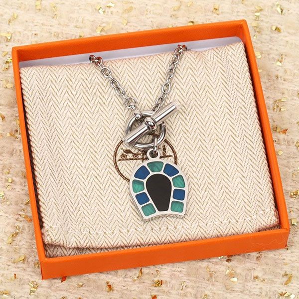 Rare Hermes Helios Replica Fer a Cheval Necklace erq67371 Rare Hermes Helios Replica Fer a Cheval Necklace erq67371