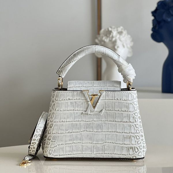 Best Price Louis Vuitton Crocodile Leather Replica Capucines BB Bag 2 Sizes vul47653