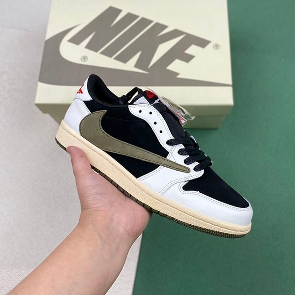 Travis Olive Fake Sold Out! Nike Air Jordan 1 Low OG SP DZ4137-106