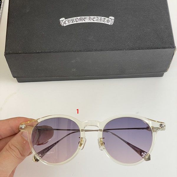 ★Safe shipping with tracking CHROME HEARTS DAGGER Unisex Square Glasses Kuh63378